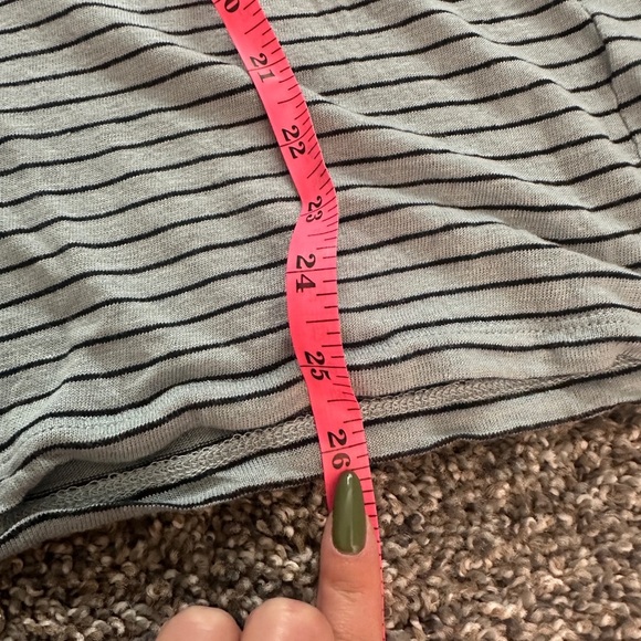 Vince Men’s 100% Linen  Jonny Collar Polo Shirt Blue/Gray Stripe Size L #7 - Picture 6 of 7